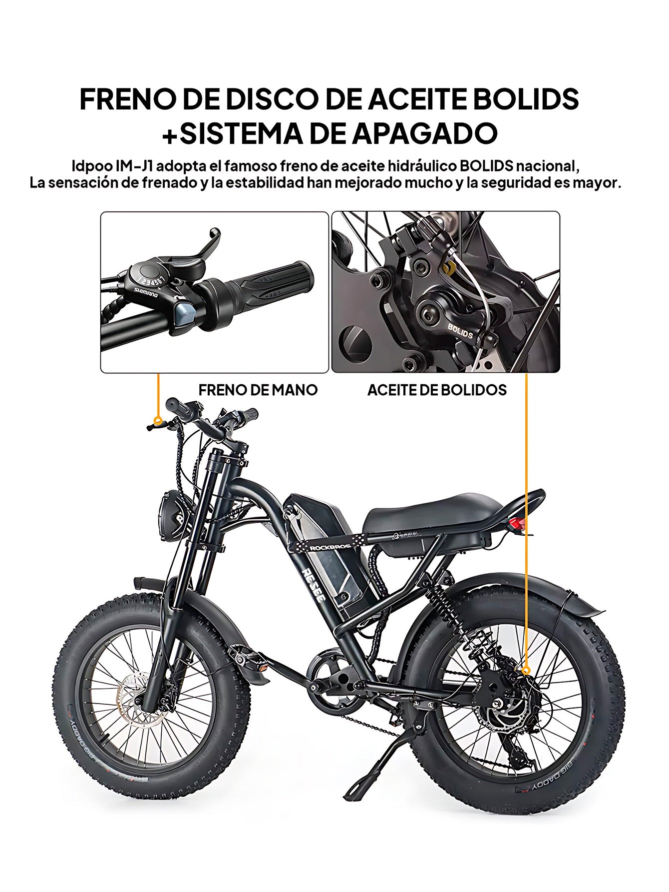 Bicicleta Eléctrica Todoterreno Resee IM-J1